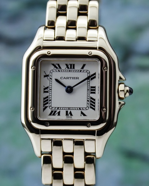 (image for) A Cartier 18K Yellow Gold Panthere Lady Watch